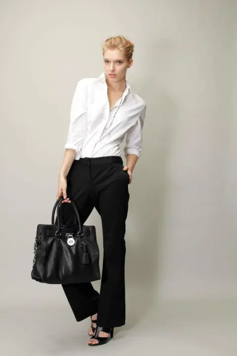 Model posing for a photoshoot