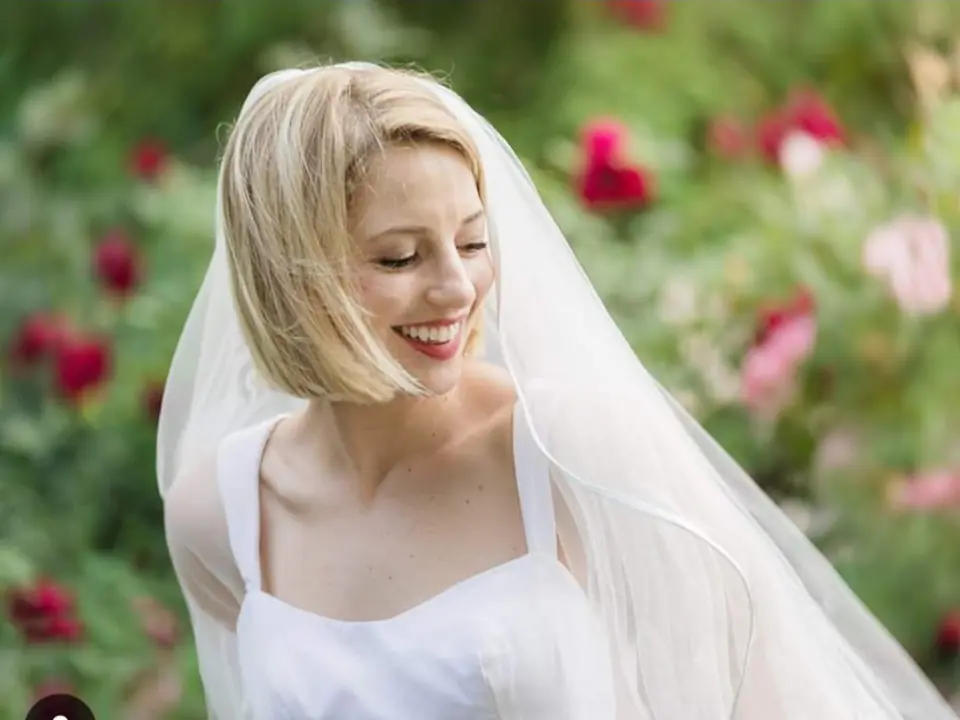 Bride in wedding dress